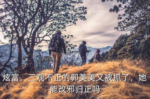 炫富，三觀不正的郭美美又被抓了，她能改邪歸正嗎