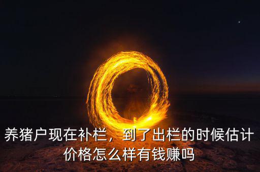 養(yǎng)豬戶現(xiàn)在補欄，到了出欄的時候估計價格怎么樣有錢賺嗎