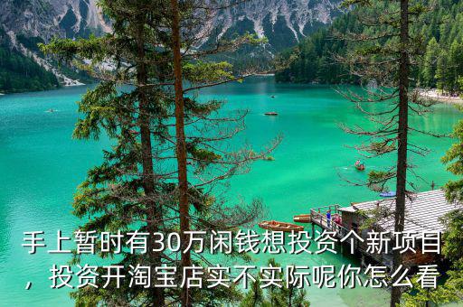 手上暫時(shí)有30萬閑錢想投資個(gè)新項(xiàng)目，投資開淘寶店實(shí)不實(shí)際呢你怎么看