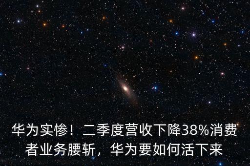 華為實(shí)慘！二季度營(yíng)收下降38%消費(fèi)者業(yè)務(wù)腰斬，華為要如何活下來(lái)