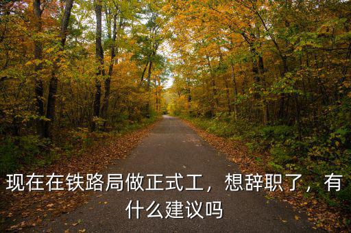 現(xiàn)在在鐵路局做正式工，想辭職了，有什么建議嗎