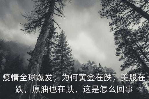 疫情全球爆發(fā)，為何黃金在跌，美股在跌，原油也在跌，這是怎么回事