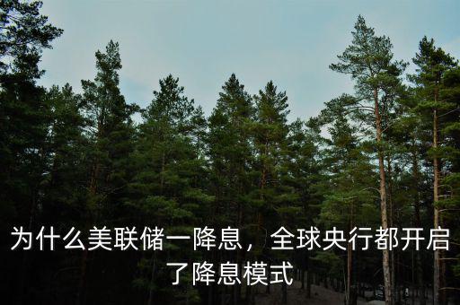 為什么美聯(lián)儲一降息，全球央行都開啟了降息模式