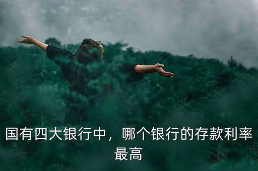 國有四大銀行中，哪個銀行的存款利率最高