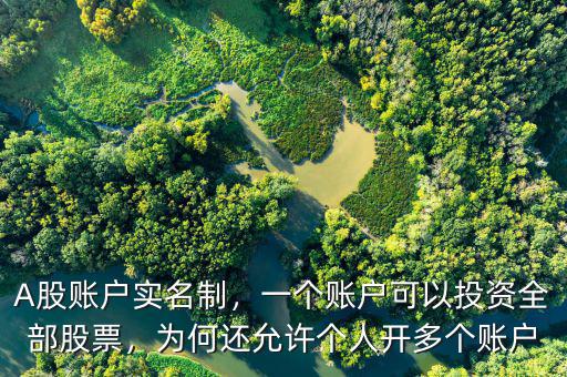 A股賬戶實(shí)名制，一個(gè)賬戶可以投資全部股票，為何還允許個(gè)人開多個(gè)賬戶