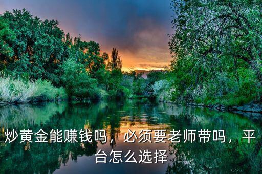 炒黃金能賺錢嗎，必須要老師帶嗎，平臺怎么選擇