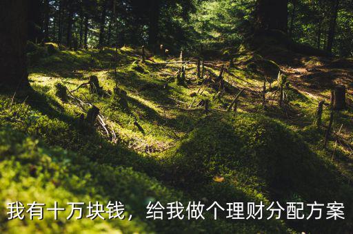 我有十萬(wàn)塊錢，給我做個(gè)理財(cái)分配方案