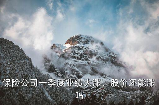 保險公司一季度業(yè)績大漲，股價還能漲嗎