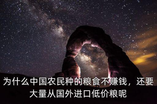 為什么中國(guó)農(nóng)民種的糧食不賺錢，還要大量從國(guó)外進(jìn)口低價(jià)糧呢