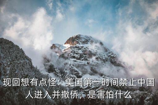 現(xiàn)回想有點(diǎn)怪：美國第一時間禁止中國人進(jìn)入并撤僑，是害怕什么