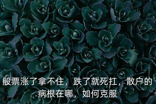 股票漲了拿不住，跌了就死扛，散戶的病根在哪，如何克服