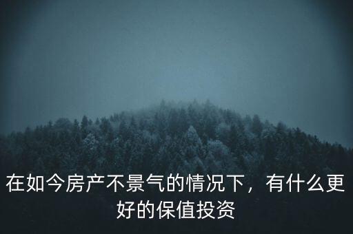 在如今房產(chǎn)不景氣的情況下，有什么更好的保值投資