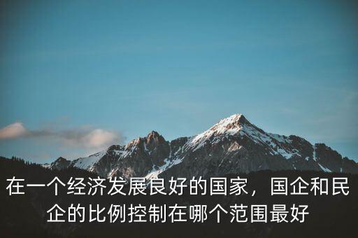 在一個(gè)經(jīng)濟(jì)發(fā)展良好的國(guó)家，國(guó)企和民企的比例控制在哪個(gè)范圍最好