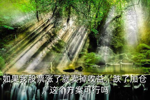 如果我股票漲了就賣掉收益，跌了加倉(cāng)，這個(gè)方案可行嗎