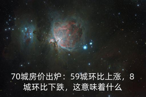 70城房價出爐：59城環(huán)比上漲，8城環(huán)比下跌，這意味著什么