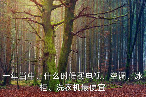 一年當(dāng)中，什么時(shí)候買電視、空調(diào)、冰柜、洗衣機(jī)最便宜
