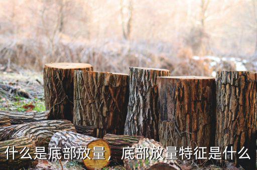 什么是底部放量，底部放量特征是什么