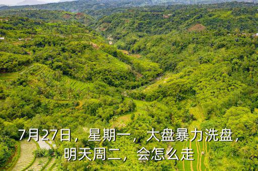 7月27日，星期一，大盤暴力洗盤，明天周二，會怎么走