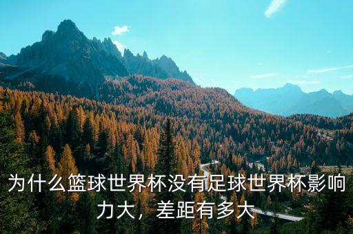 為什么籃球世界杯沒有足球世界杯影響力大，差距有多大