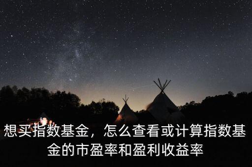 想買指數(shù)基金，怎么查看或計(jì)算指數(shù)基金的市盈率和盈利收益率