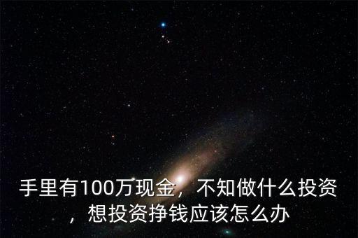 手里有100萬(wàn)現(xiàn)金，不知做什么投資，想投資掙錢應(yīng)該怎么辦