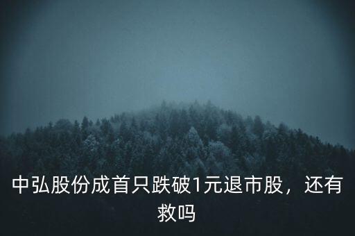 中弘股份成首只跌破1元退市股，還有救嗎
