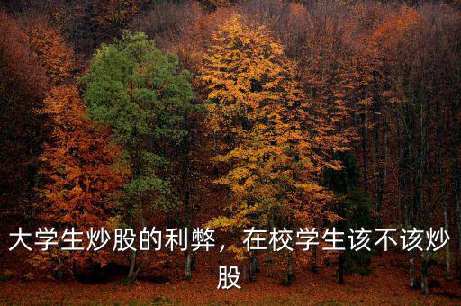 大學(xué)生炒股的利弊，在校學(xué)生該不該炒股