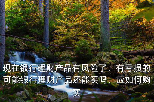 現(xiàn)在銀行理財(cái)產(chǎn)品有風(fēng)險(xiǎn)了，有虧損的可能銀行理財(cái)產(chǎn)品還能買嗎，應(yīng)如何購買