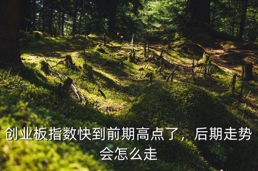 創(chuàng)業(yè)板指數(shù)快到前期高點了，后期走勢會怎么走