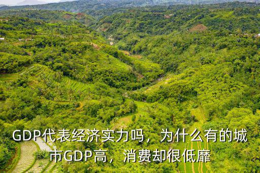 GDP代表經(jīng)濟(jì)實(shí)力嗎，為什么有的城市GDP高，消費(fèi)卻很低靡