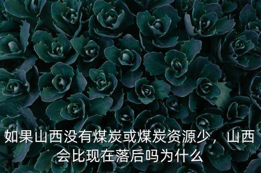 如果山西沒有煤炭或煤炭資源少，山西會(huì)比現(xiàn)在落后嗎為什么