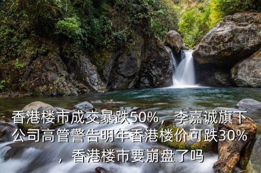 香港樓市成交暴跌50%，李嘉誠旗下公司高管警告明年香港樓價(jià)可跌30%，香港樓市要崩盤了嗎