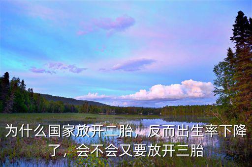 為什么國家放開二胎，反而出生率下降了，會(huì)不會(huì)又要放開三胎