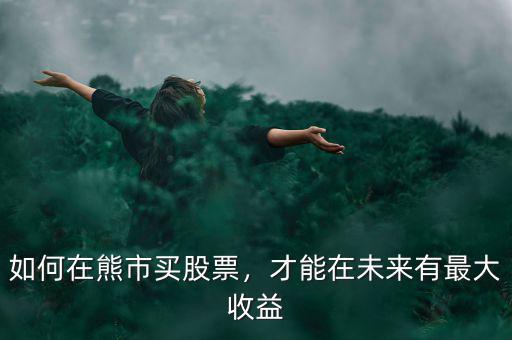 如何在熊市買股票，才能在未來有最大收益