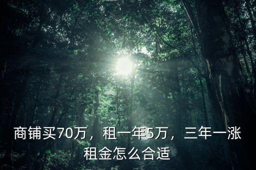 商鋪租金漲多少合適,三年一漲租金。怎么合適