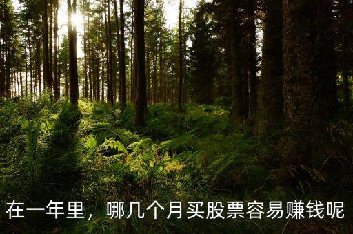 在一年里，哪幾個月買股票容易賺錢呢