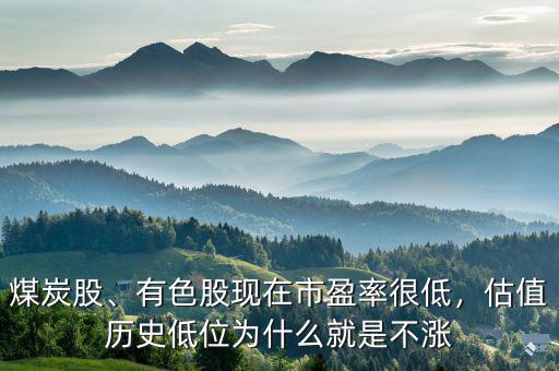 煤炭股、有色股現(xiàn)在市盈率很低，估值歷史低位為什么就是不漲
