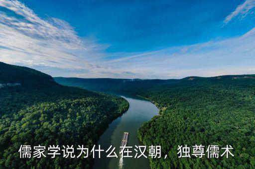 儒家學說為什么在漢朝，獨尊儒術