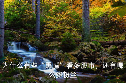 為什么有些“黑嘴”看多股市，還有哪么多粉絲