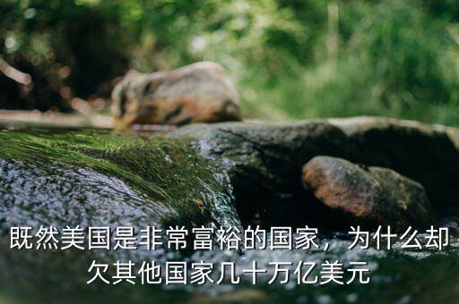 既然美國是非常富裕的國家，為什么卻欠其他國家?guī)资f億美元