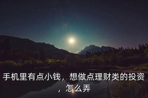 手機(jī)里有點(diǎn)小錢(qián)，想做點(diǎn)理財(cái)類(lèi)的投資，怎么弄