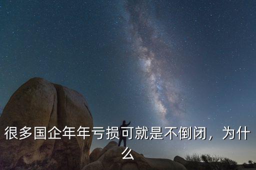 很多國企年年虧損可就是不倒閉，為什么
