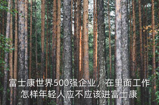 富士康世界500強企業(yè)，在里面工作怎樣年輕人應(yīng)不應(yīng)該進富士康