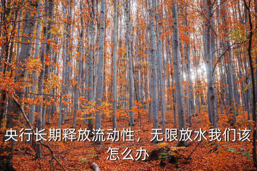 央行長期釋放流動性，無限放水我們該怎么辦