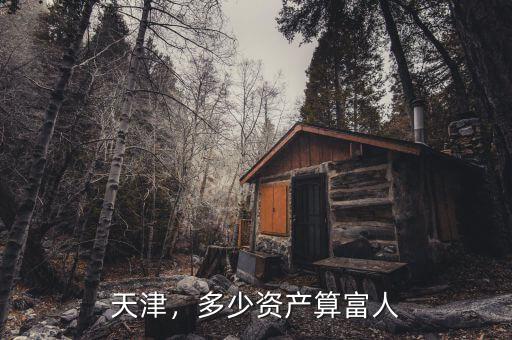 天津，多少資產(chǎn)算富人