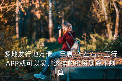多地發(fā)行地方債，年息3%左右，工行APP就可以買，這樣的投資劃算不劃算