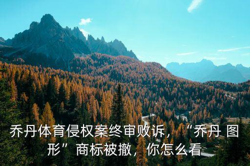 喬丹體育侵權(quán)案終審敗訴，“喬丹 圖形”商標(biāo)被撤，你怎么看