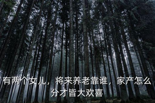 有兩個女兒，將來養(yǎng)老靠誰，家產(chǎn)怎么分才皆大歡喜