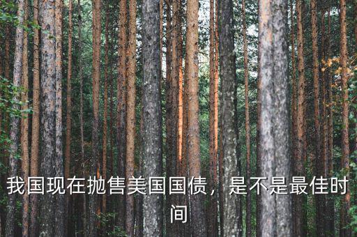我國(guó)現(xiàn)在拋售美國(guó)國(guó)債，是不是最佳時(shí)間