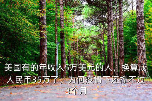 美國有的年收入5萬美元的人，換算成人民幣35萬了，為何疫情下還撐不過3個月